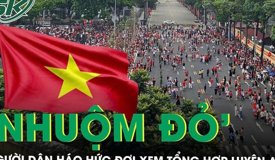 Người dân nô nức đổ về Ba Đình, ‘nhuộm đỏ’ đường phố chờ xem diễu binh, diễu hành