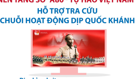 Nền tảng số 'A80 - Tự hào Việt Nam': Hỗ trợ tra cứu chuỗi hoạt động dịp Quốc khánh
