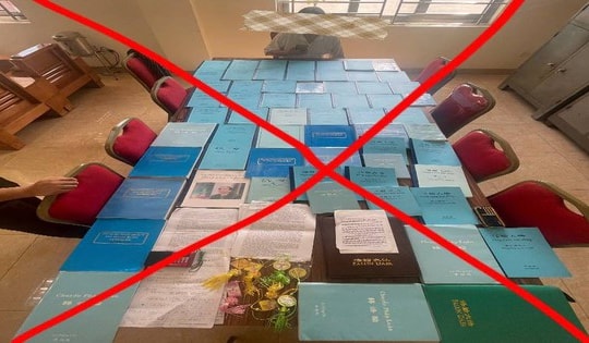 Ngăn chặn đối tượng phát tán tài liệu ‘Pháp luân công'