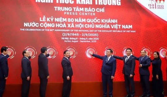 Khai trương Trung tâm Báo chí Lễ kỷ niệm 80 năm Ngày Quốc khánh