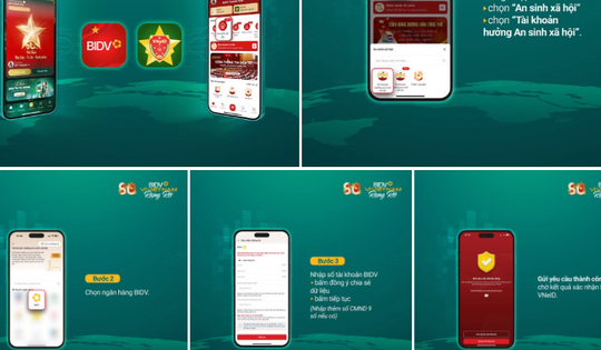 BIDV, Vietcombank, Agribank… đồng loạt hướng dẫn nhận tiền an sinh xã hội qua VNeID