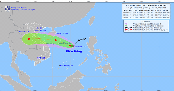 Áp thấp nhiệt đới di chuyển rất nhanh có gây mưa xối xả như bão số 5?