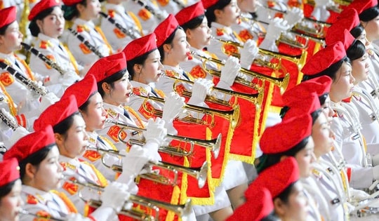 Ngắm các khối nữ chiến sĩ trước ngày tổng duyệt diễu binh, diễu hành