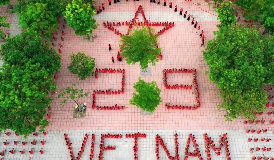 Thiếu nhi Nghệ An sáng tạo xếp hình chào mừng 80 năm Quốc khánh