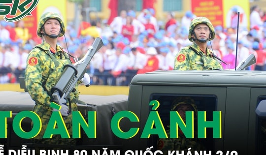 Toàn cảnh Lễ diễu binh, diễu hành 80 năm Cách mạng tháng Tám thành công và Quốc khánh 2/9