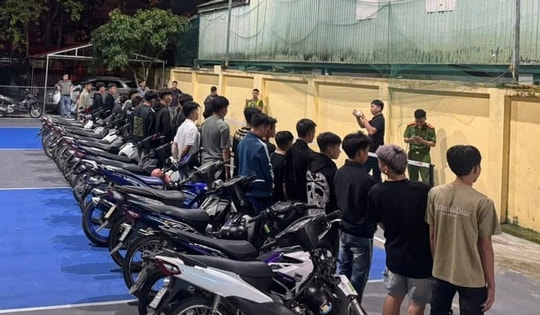 Xử lý 25 đối tượng đua xe trong đêm 2/9 ở Lai Châu