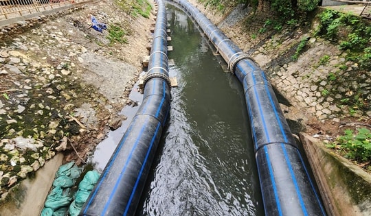 Sông Tô Lịch sắp đón nước từ hồ Tây và Nhà máy Yên Xá