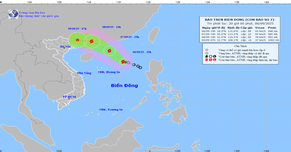 Bão số 7 gây gió giật cấp 13 trên Biển Đông, Bộ Nông nghiệp và Môi trường chỉ đạo ứng phó