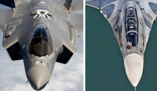 Su-30MK2 Venezuela so kè với F-35A Mỹ