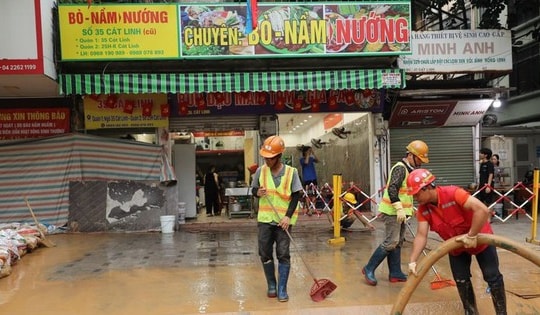Khắc phục sự cố phun trào phụ gia khoan ngầm tuyến Metro Nhổn-Ga Hà Nội