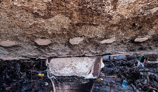 Sau vụ cháy 500 xe máy, nhánh cầu Vĩnh Tuy trực tiếp bị 'lửa nung' hiện ra sao?