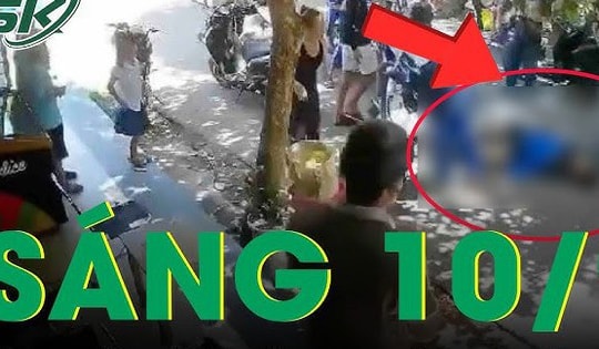 Ẩu đả kinh hoàng ở cổng trường, nam sinh cầm hung khí chống trả khiến 2 người trọng thương