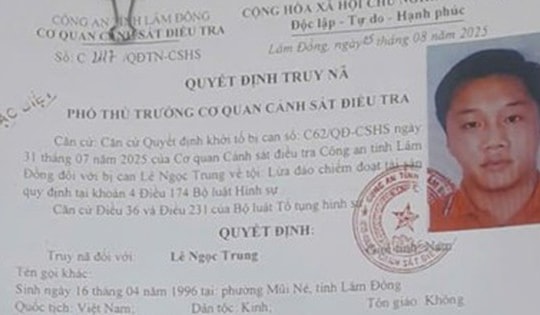 Truy nã đặc biệt nhân viên ngân hàng lừa đảo chiếm đoạt hơn 22 tỷ đồng