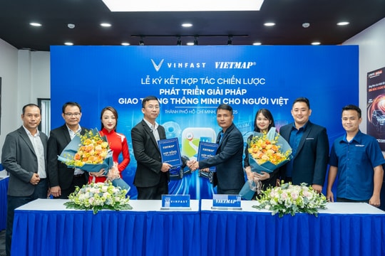VinFast - VietMap hợp tác chiến lược, phát triển giải pháp giao thông thông minh