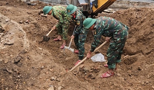 Quy tập hài cốt liệt sĩ tại di tích gắn liền với cuộc chiến đấu bảo vệ Thành cổ