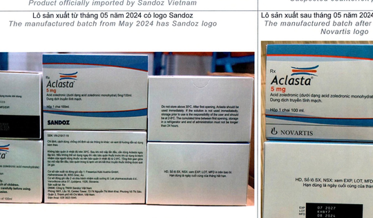 Bộ Y tế cảnh báo thuốc điều trị loãng xương nghi làm giả