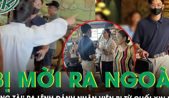 ‘Tổng tài’ ra hiệu đánh nhân viên quán cà phê đến xin lỗi nhưng bị từ chối, mời ra ngoài