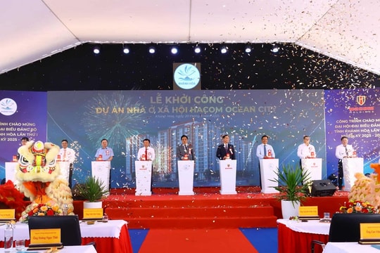 Khởi công nhà ở xã hội hơn 2000 tỉ chào mừng Đại hội Đại biểu Đảng bộ lần I của Khánh Hoà