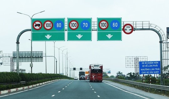 8 đoạn, tuyến cao tốc nào áp dụng phân làn mới, thay đổi tốc độ xe chạy?