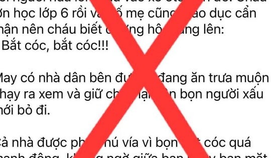 Thực hư thông tin học sinh THCS ở Hà Đông suýt bị bắt cóc