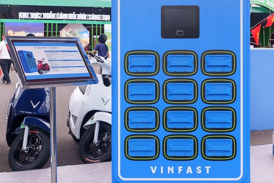 Trạm sạc, tủ đổi pin xe máy điện VinFast lắp đặt tại mạng lưới Viettel Post
