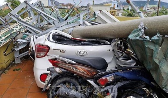 Hơn 357 tỷ đồng bảo hiểm bồi thường thiệt hại do bão số 10