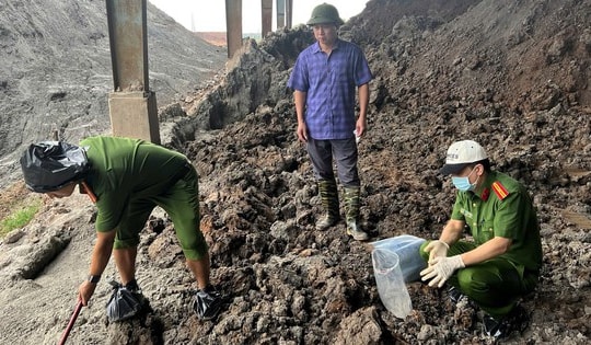 Chôn lấp hơn 2.000 tấn chất thải trái phép ra môi trường, giám đốc cùng 4 đồng phạm bị bắt