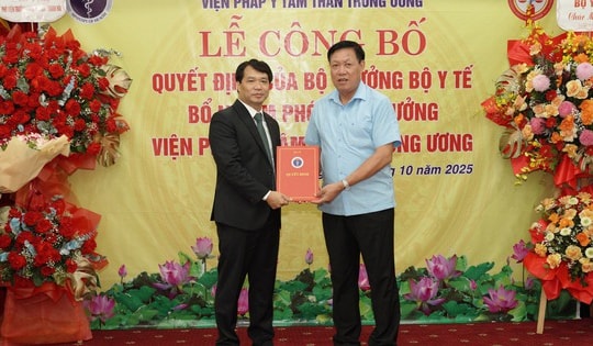 Bộ Y tế điều động, bổ nhiệm Phó Viện trưởng Viện Pháp y tâm thần Trung ương
