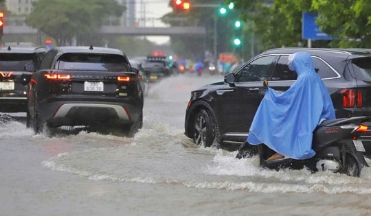 Danh sách các tuyến phố ở Hà Nội ngập nặng sáng 7/10