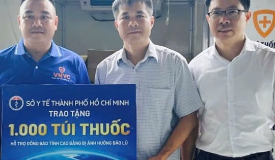 TPHCM gửi 10.000 túi thuốc hỗ trợ đồng bào vùng bão lũ