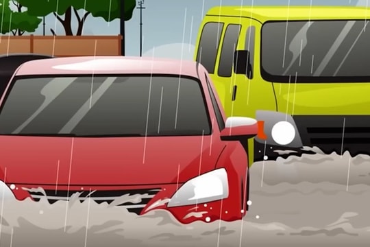 Mẹo lái xe qua vùng ngập nước để không chết máy