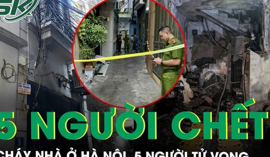 Cháy nhà trong ngõ nhỏ ở Hà Nội, 5 người trong một gia đình tử vong