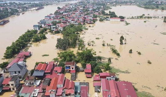 Bắc Ninh: Hơn 700 hộ dân xã Tiên Lục vẫn bị cô lập do mưa lũ