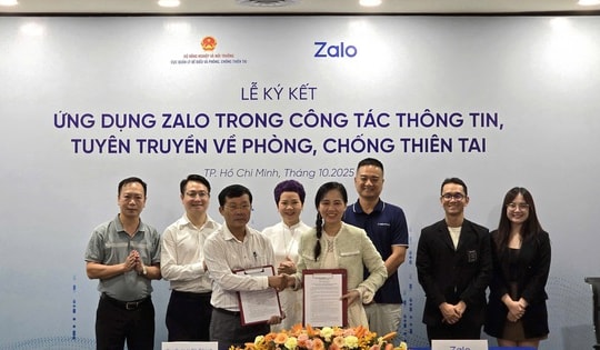 Bộ Nông nghiệp và Môi trường hợp tác cảnh báo thiên tai trên nền tảng Zalo