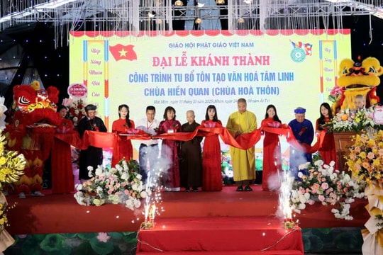 Hoàn thành trùng tu Chùa cổ Hòa Thôn với kinh phí 12 tỷ đồng