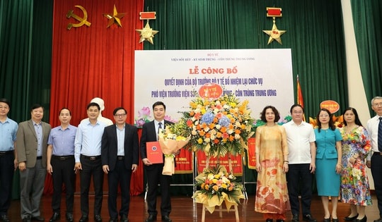 Bộ Y tế bổ nhiệm lại Phó Viện trưởng phụ trách Viện Sốt rét - Ký sinh trùng - Côn trùng Trung ương
