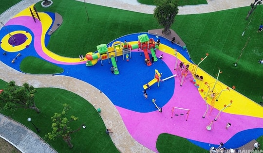 Công viên Cầu Giấy 'khoác áo mới' sau 8 tháng tu sửa