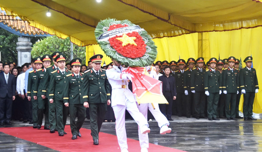Truy điệu, an táng 34 hài cốt liệt sĩ phát hiện tại Thành cổ Quảng Trị và Trường Bồ Đề