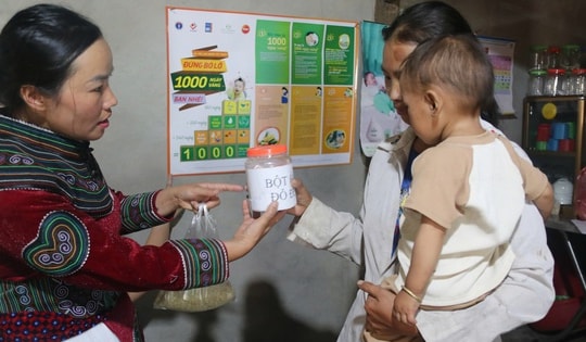 'Bột đổi bột' cho trẻ em vùng cao Lào Cai