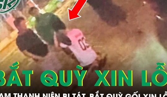 Người đánh, bắt một nam thanh niên ở Đắk Lắk quỳ gối xin lỗi trên đường bị công an mời làm việc