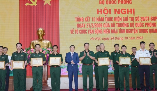15 năm phong trào hiến máu tình nguyện, quân đội góp phần quan trọng bảo đảm nguồn máu cấp cứu, điều trị
