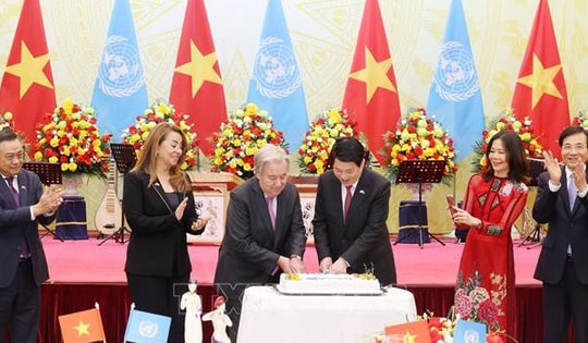 Chủ tịch nước chủ trì chiêu đãi trọng thể Tổng Thư ký Liên hợp quốc