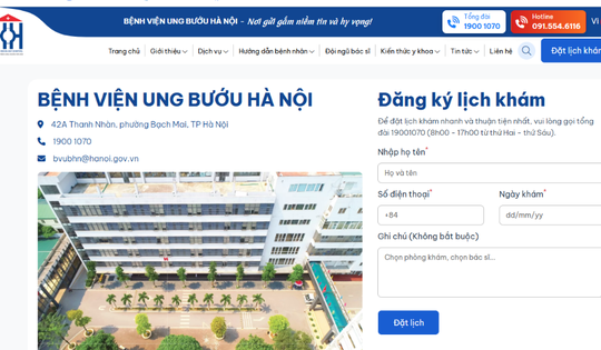 6 cải cách hành chính đột phá tại Bệnh viện Ung Bướu Hà Nội