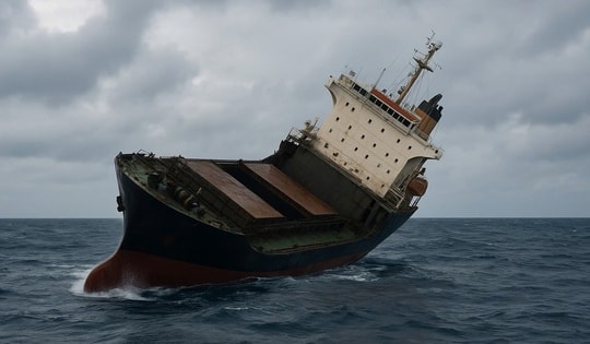 Tàu Thái Hà 8888 chìm tại vùng biển ngoài khơi TP Huế