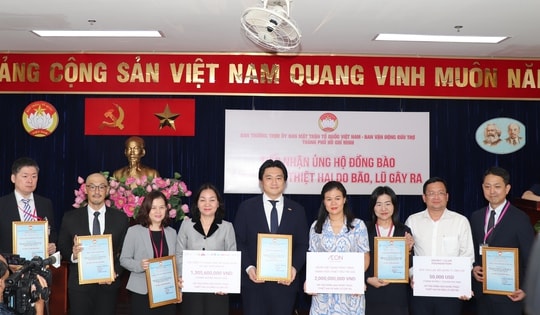 Tập đoàn AEON hỗ trợ người dân bị ảnh hưởng bởi bão Matmo và Bualoi với tổng trị giá hơn 4,6 tỷ đồng