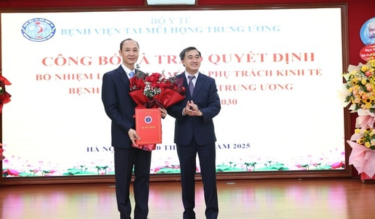 Bộ Y tế bổ nhiệm lại Phó Giám đốc phụ trách kinh tế Bệnh viện Tai Mũi Họng Trung ương