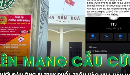 Xác minh vụ người đàn ông bị truy đuổi phải trốn vào nhà văn hóa, lên mạng cầu cứu lúc tối muộn