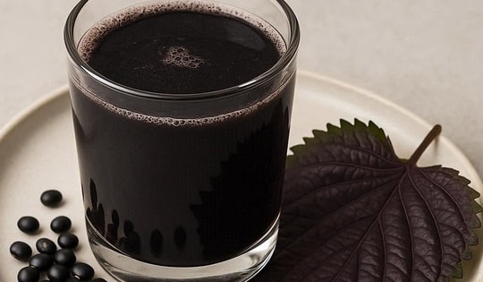 Nước tía tô đậu đen có tác dụng gì?