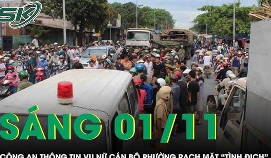 Sáng 1/11: Công an thông tin vụ nữ cán bộ phường đánh ghen, rạch mặt 'tình địch' tại bữa nhậu