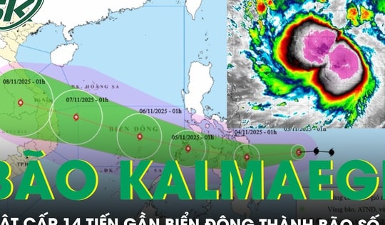 Bão Kalmaegi giật cấp 14 tiến gần Biển Đông thành bão số 13, hướng vào khu vực nào của nước ta?